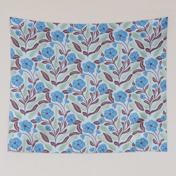 Item preview, Tea Garden Delights: A Charming, Gouache-Inspired Design of Tea Spoons and Blooms for Home Decor designed and sold by MaddaMom.