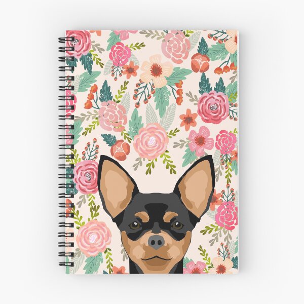 Aperçu de l'œuvre Chihuahua chien floral pure race animaux cadeaux pour chihuahua noir et bronzage créée et vendue par PetFriendly.
