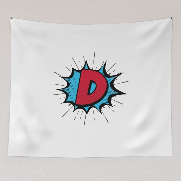 Item preview, Monogram D Cartoon Explosion Effect   designed and sold by simplymonogram.