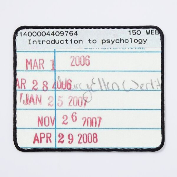 Item preview, LIBRARY CARD ART designed and sold by Swooncake Press.