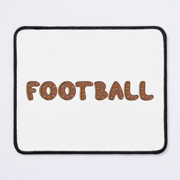 Item preview, Football text Shaped Like Chocolate Donuts designed and sold by DonutsWords.
