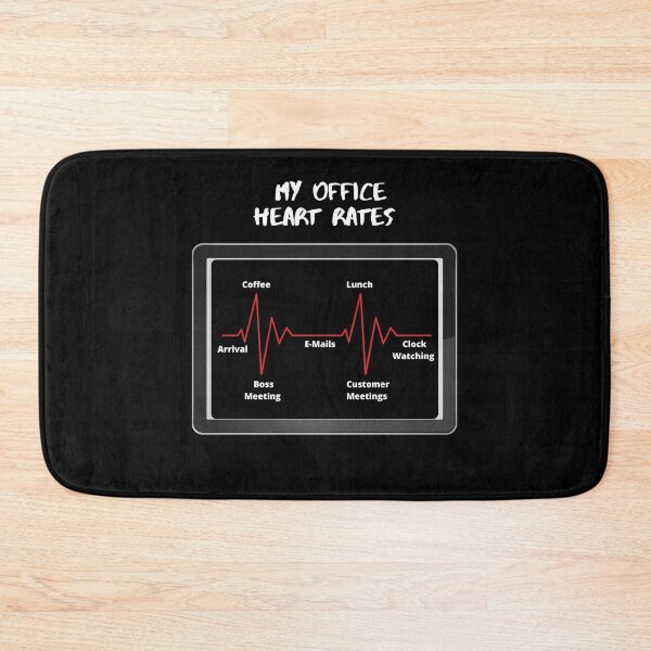 Item preview, My Office Heart Rates - Funny, Witty and Humorous Work Related Gifts designed and sold by signshirtz.