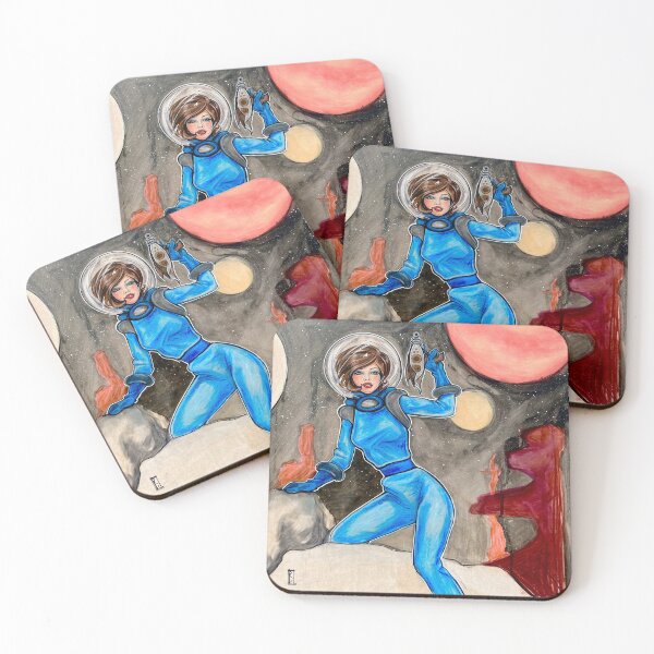Item preview, Raygun Rocket Girl designed and sold by Rebecca Lesny.