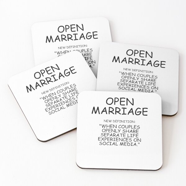 Item preview, Open Marriage: When Couples Openly Share Separate Life Experiences On Social Media designed and sold by signshirtz.