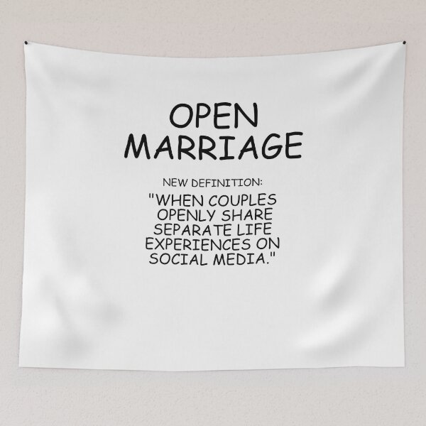 Item preview, Open Marriage: When Couples Openly Share Separate Life Experiences On Social Media designed and sold by signshirtz.