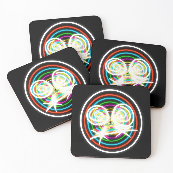 Item preview, Retro Neon Glowing Trippy Face Emoji designed and sold by Mitch616Art.