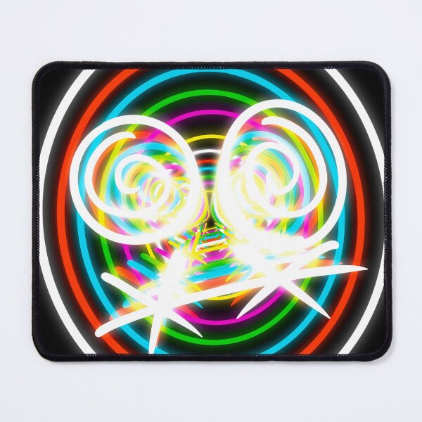 Item preview, Retro Neon Glowing Trippy Face Emoji designed and sold by Mitch616Art.