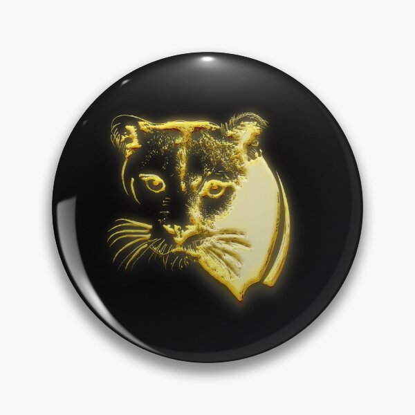 Artikelvorschau, Porträt des Puma 3D-Goldkunst | Porträt des Puma-T-Shirts entworfen und verkauft von KARTICK DUTTA.