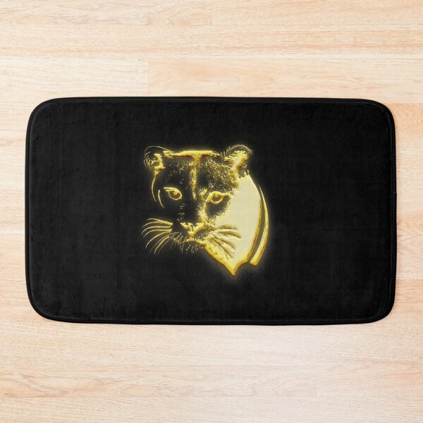 Item preview, Portrait of the Puma 3d golden art | Portrait of the Puma t-shirt  designed and sold by KARTICK DUTTA.