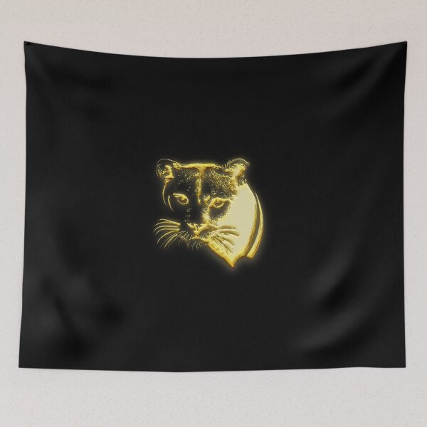 Item preview, Portrait of the Puma 3d golden art | Portrait of the Puma t-shirt  designed and sold by KARTICK DUTTA.