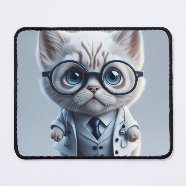 Item preview, Cute Animal Sticker - Cat Doctor! designed and sold by ROBIN MACGREGOR.