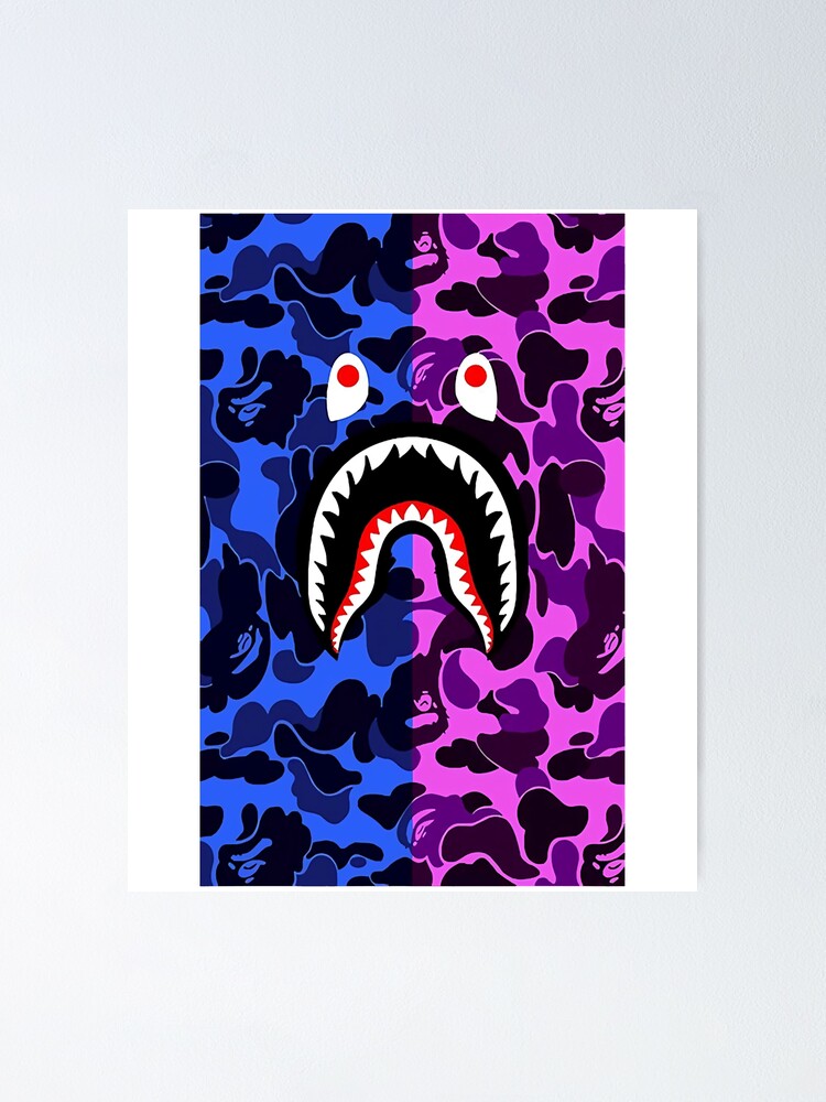  Print Compatible With Neon Bape Poster Art Wall Art