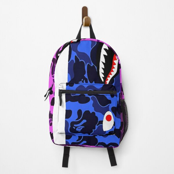 Bape BAPE Shark / Tiger Purple Camo backpack
