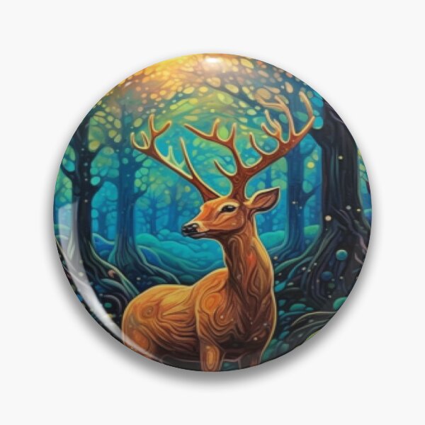 Item preview, Tranquil deer in forest setting designed and sold by Soulsystem123.