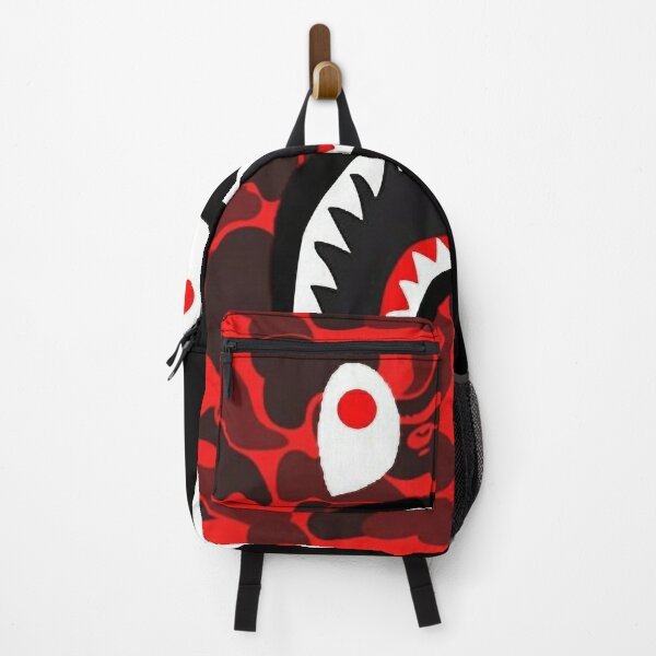 A Bathing Ape Color Camo Shark Backpack - Black/Red - Used – Grails SF