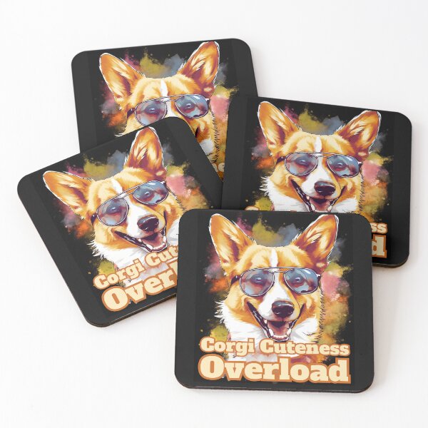 Item preview, Adorable Corgi Dog in Glasses Graphic - Corgi Cuteness Overload designed and sold by MyFavorTee.