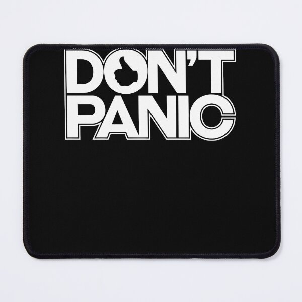 Item preview, Don't Panic inspired by Hitchhiker's Guide To The Galaxy designed and sold by BoedigheimerRin.