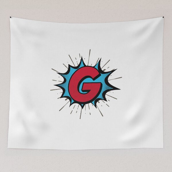 Item preview, Monogram G Cartoon Explosion Effect   designed and sold by simplymonogram.