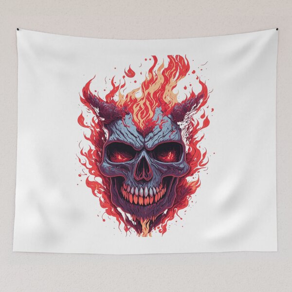 Item preview, DPrompt Design, T-Shirt, Funny Shirt, Dad Gifts, Mom Gift, Their Gifts , Graphic Tee, Cute Fire Skull designed and sold by DPrompt.