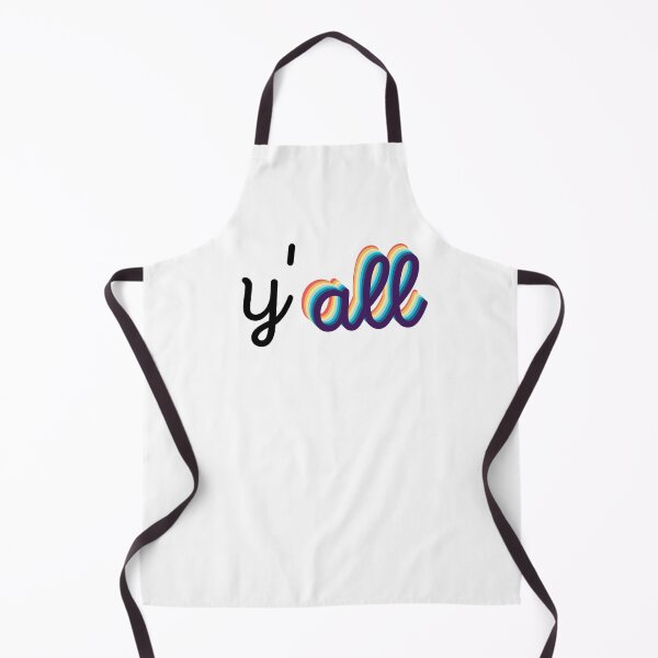 Item preview, rainbow y'all text designed and sold by TheWaterBirds.