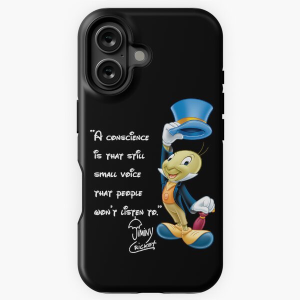 Item preview, Jiminy Cricket - Conscience Quote designed and sold by norbertcarson.