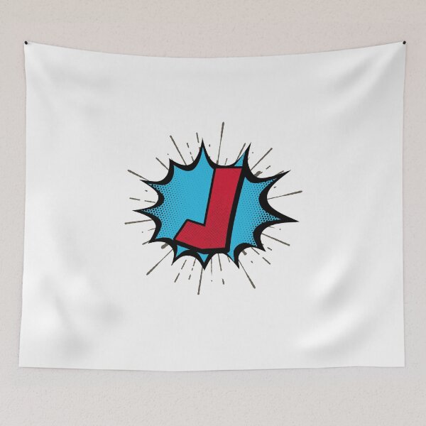 Item preview, Monogram J Cartoon Explosion Effect   designed and sold by simplymonogram.