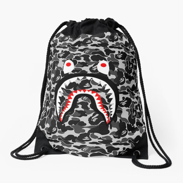 Bape Shark Draw String Bag, Supreme String Bag