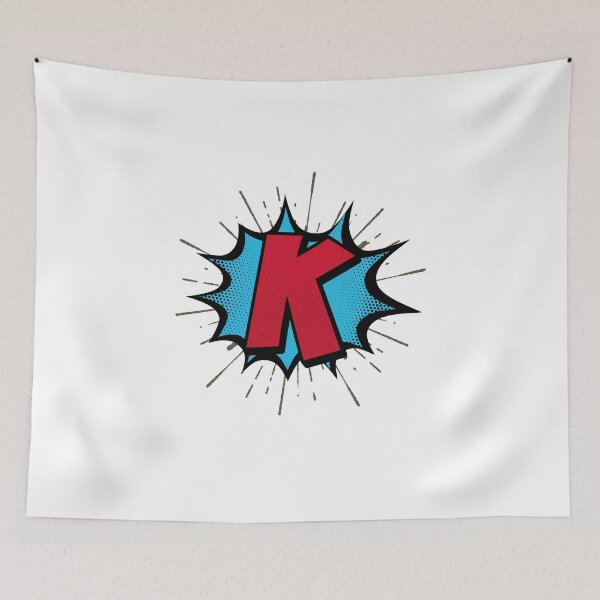 Item preview, Monogram K Cartoon Explosion Effect   designed and sold by simplymonogram.