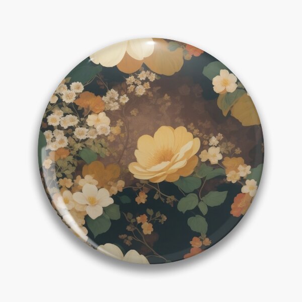 Item preview, Generated 70s Watercolor Tropical Flower and Leaf pattern  designed and sold by AiArtMerch.