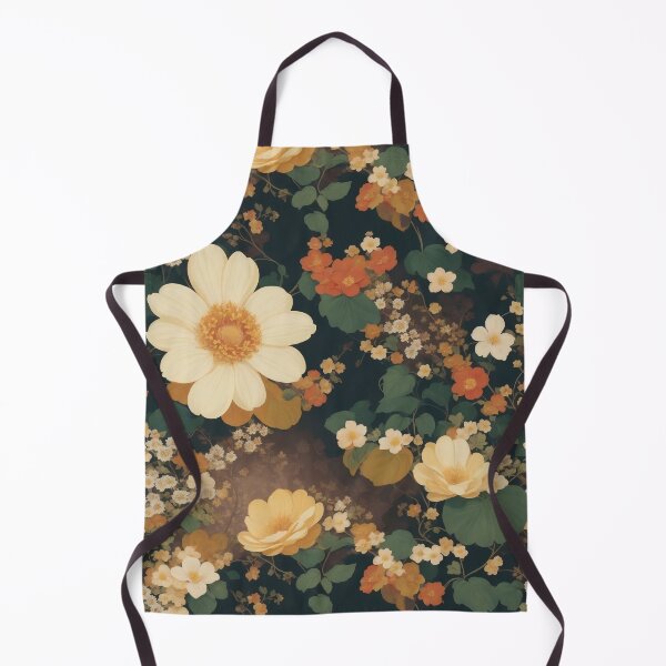 Item preview, Generated 70s Watercolor Tropical Flower and Leaf pattern  designed and sold by AiArtMerch.