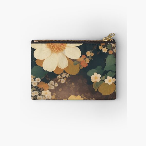 Item preview, Generated 70s Watercolor Tropical Flower and Leaf pattern  designed and sold by AiArtMerch.