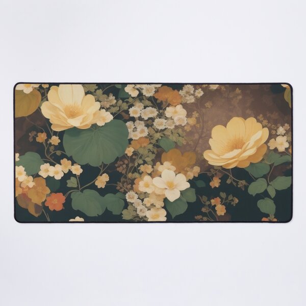 Item preview, Generated 70s Watercolor Tropical Flower and Leaf pattern  designed and sold by AiArtMerch.