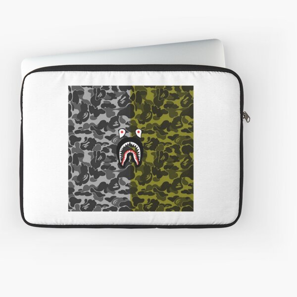 Shark Camo Bathing Bape Supreme Laptop Sleeve