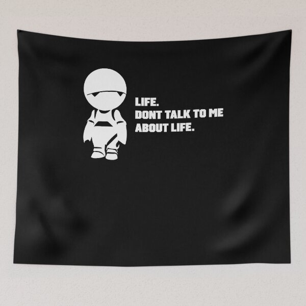 Item preview, Hitchhiker's Guide to the Galaxy Marvin Don't Talk to Me About Life designed and sold by BoedigheimerRin.