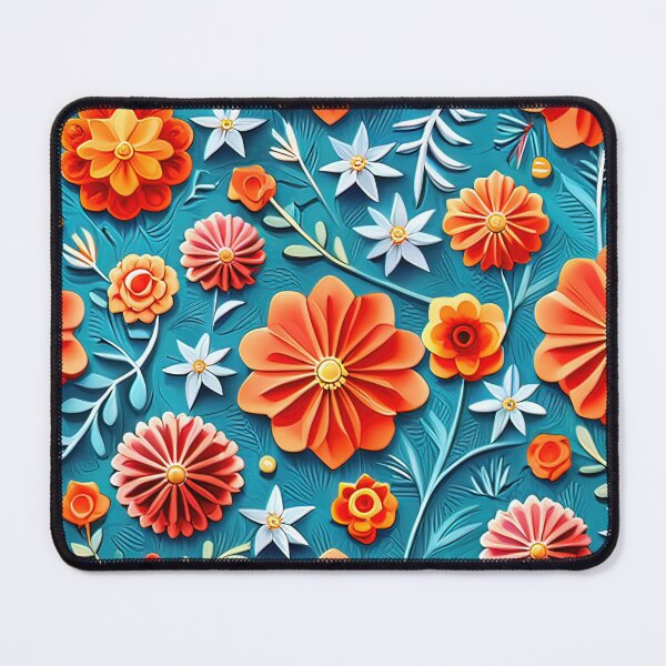 Item preview, Unleash Your Creativity with 3D Kirigami Flower Art Seamless Vector Flowers Pattern - Premium Design designed and sold by Jisoo Flowers.