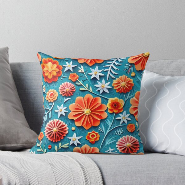 Item preview, Dé rienda suelta a su creatividad con 3D Kirigami Flower Art Seamless Vector Flowers Pattern - Diseño premium designed and sold by Jisoo Flowers.