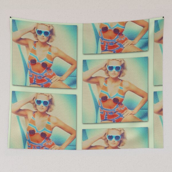 Item preview, Pixel art in a blaze of colour: The pixel girl in a bikini designed and sold by Markus Baron.