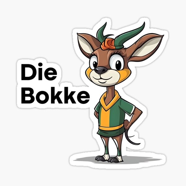 South Africa Die Bokke Sticker For Sale By Dylangalatis Redbubble