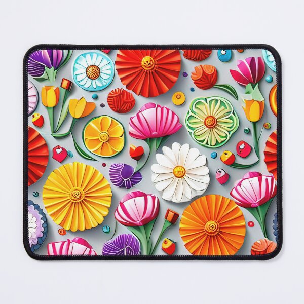 Item preview, Experience the Wow Factor: 3D Kirigami Flower Designs Seamless Vector Flowers Pattern - Premium Design designed and sold by Jisoo Flowers.