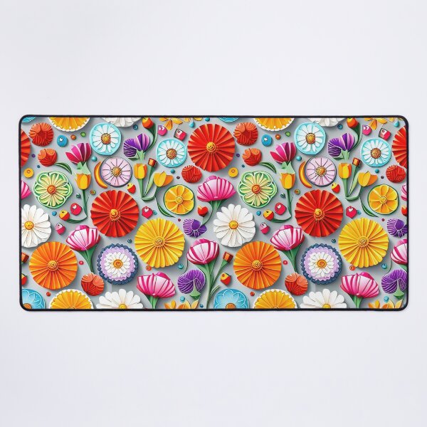 Item preview, Experience the Wow Factor: 3D Kirigami Flower Designs Seamless Vector Flowers Pattern - Premium Design designed and sold by Jisoo Flowers.