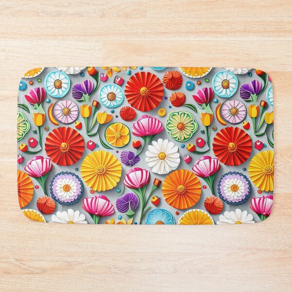 Item preview, Experience the Wow Factor: 3D Kirigami Flower Designs Seamless Vector Flowers Pattern - Premium Design designed and sold by Jisoo Flowers.