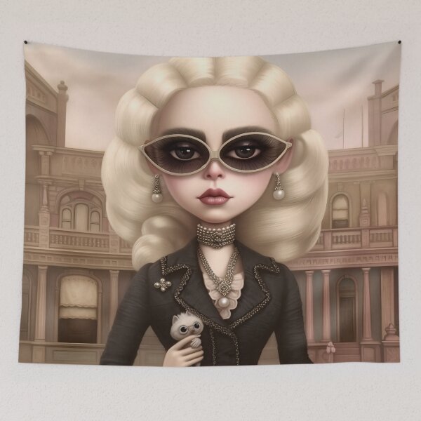 Item preview, A Lady and Her Cat designed and sold by Christopher Groves.