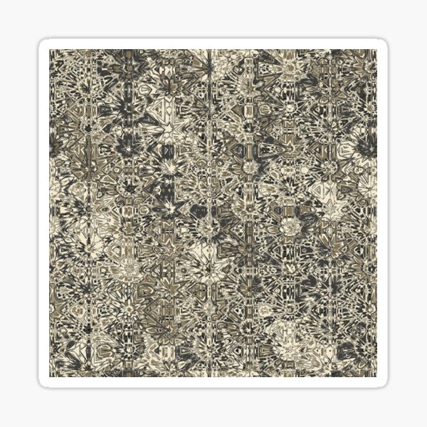 Artikel-Vorschau von Kaleidoscope Floral Seamless Pattern in Gold Black and Cream, designt und verkauft von Trevor Hirst.