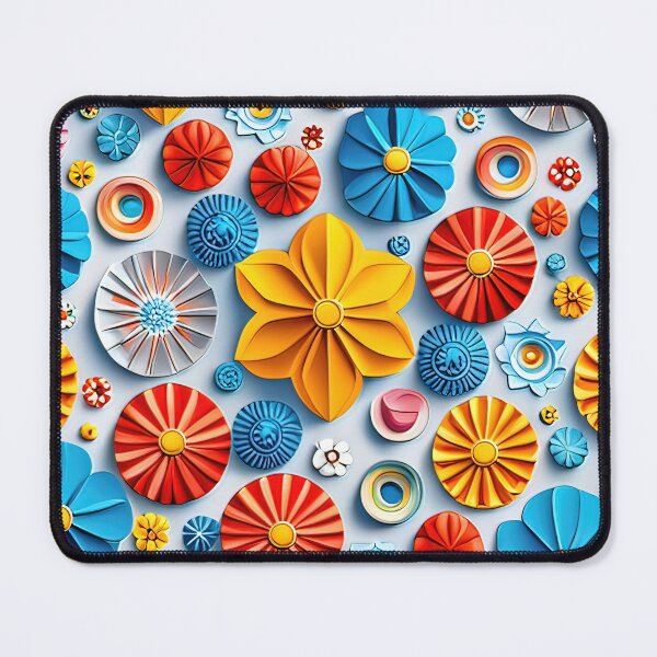 Item preview, The Perfect Gift: Handcrafted 3D Kirigami Flower Art Seamless Vector Flowers Pattern - Premium Design designed and sold by Jisoo Flowers.