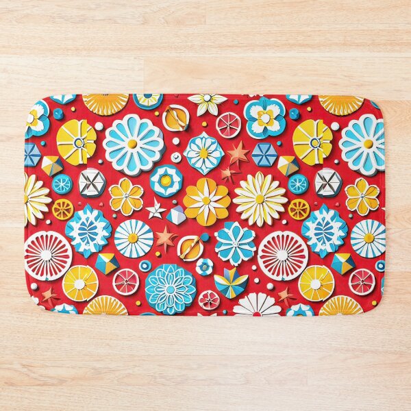 Item preview, Uniquely Crafted Floral Masterpieces: 3D Kirigami Designs Seamless Vector Flowers Pattern - Premium Design designed and sold by Jisoo Flowers.
