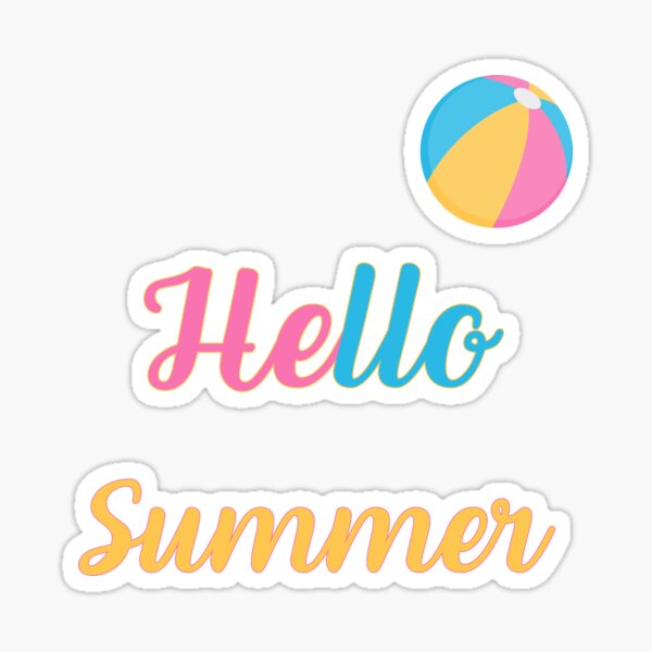 Hello Summer Sticker