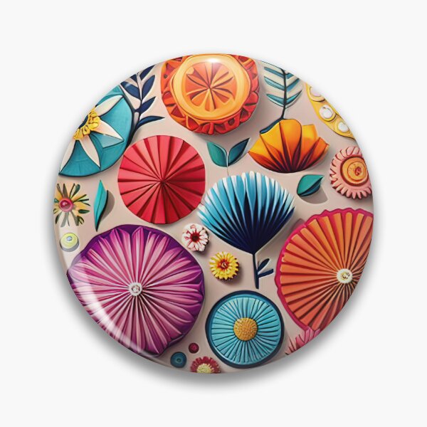 Item preview, Artistry in Motion: 3D Kirigami Flower Sculptures Seamless Vector Flowers Pattern - Premium Design designed and sold by Jisoo Flowers.