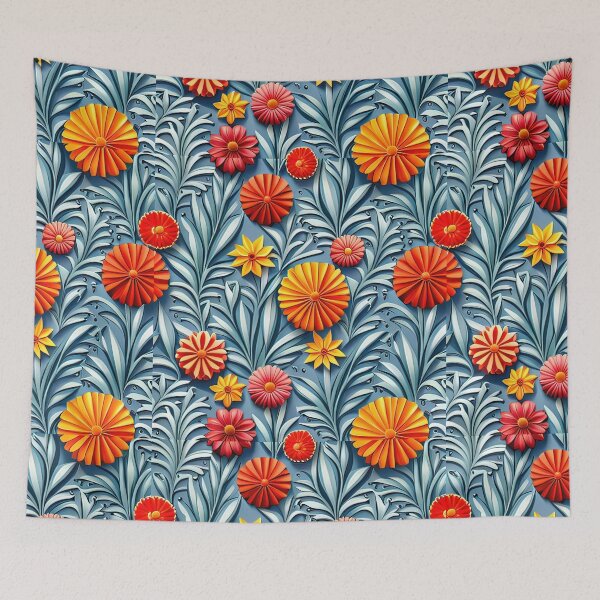 Item preview, Stunning Display with 3D Kirigami Flower Designs Seamless Vector Flowers Pattern - Premium Design designed and sold by Jisoo Flowers.