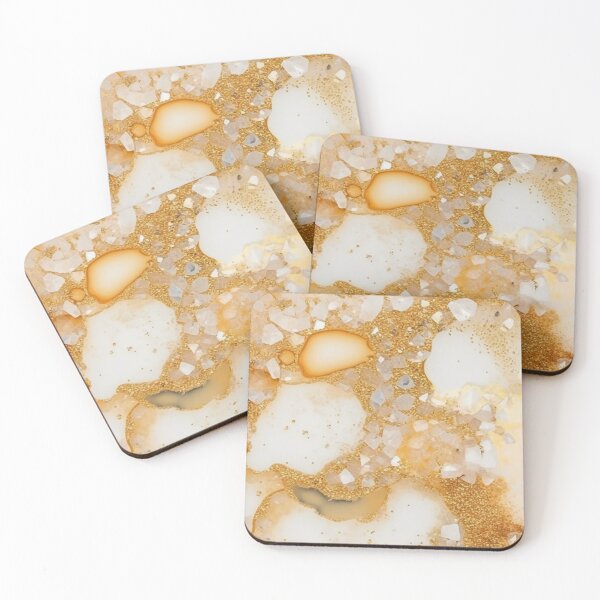 Item preview, Glitter Agate Milky Way Cream Pattern designed and sold by sleeko.