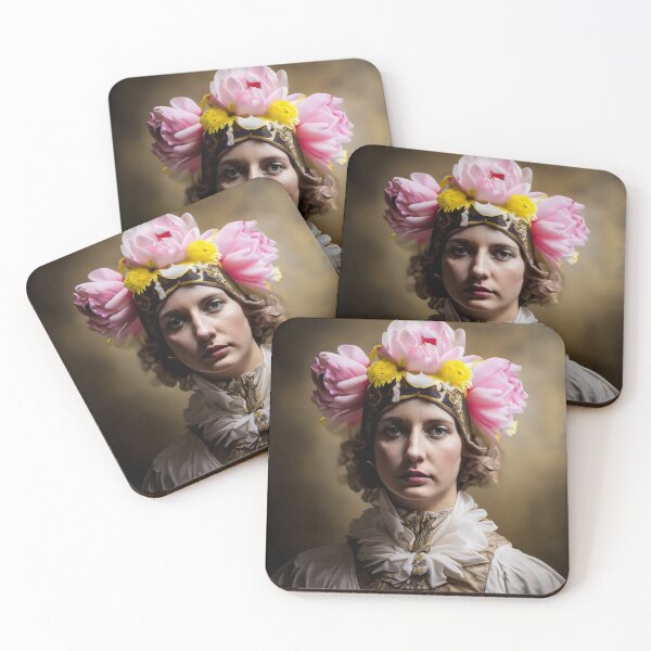 Item preview, Renaissance portrait flowers designed and sold by jsebouvi.